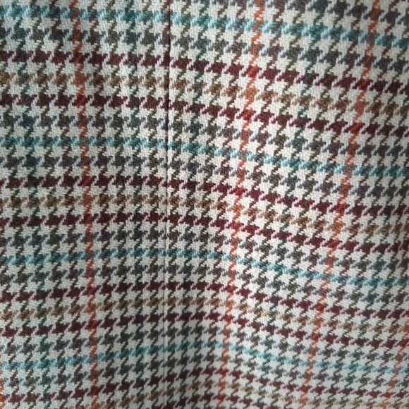 Vintage Pendleton Archival Rainbow Brown Tan Plaid Oversized Wool Blazer M L